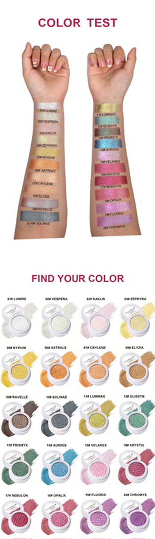 ZAVORA BEAUTY | Crease-Proof Creamy Eyeshadow, 20 Shades