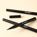 Black waterproof, sweat-proof, and smudge-proof eyeliner creates a natural look and glides on quickly and easily.