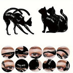 Cat Line Stencils Eye Template Shaper Model Easy to Make up Eyeliner Card for Eye Makeup Tools