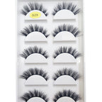 New 5 Pairs Natural 3D False Eyelashes Makeup Mink Eyelash Fake Eye Lashes Faux Cils Make Up Beauty Maquillaje Tools H13 Cat