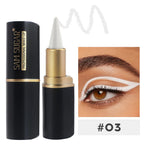 Black Long-Lasting Eyeliner Pen 24-Hour Waterproof Gel Cosmetic Makeup Fast-Dry Lip Liner Highlighter for Smokey Eye Look