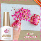 BORN PRETTY 10ml Sliver Carat Mirage Reflective Glitter Gel Nail Polish Sparkling Ultra Shine Soak Off UV Nail Art Gel Varnish