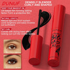 DUNUF 1 Pcs Long Lasting Mascara Thin Thick Waterproof Curl does not Easily Stain Sweat-proof and Non-smudging Beginner Friendly