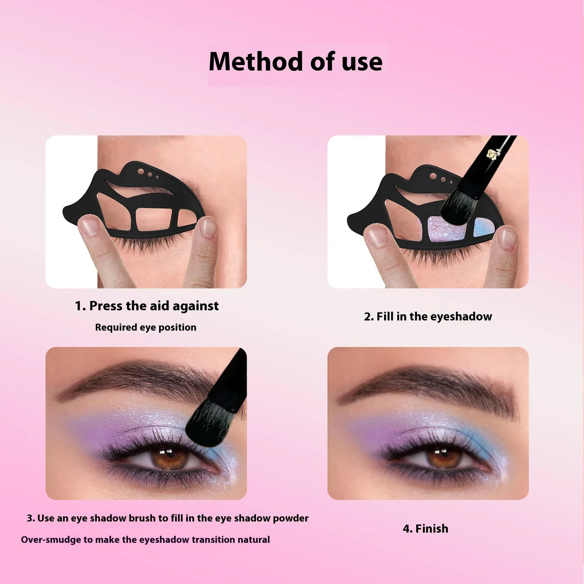 1-3PCs Female Eye Shadow Tool Multi-function Quick Eye Makeup Template Universal Eye Shadow Makeup Tool Suitable For Beginners