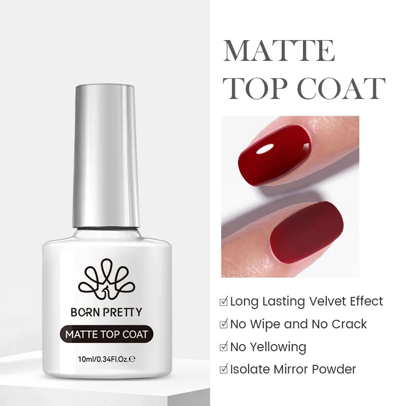 BORN PRETTY 10ml Sliver Carat Mirage Reflective Glitter Gel Nail Polish Sparkling Ultra Shine Soak Off UV Nail Art Gel Varnish