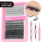 WOSHEER Lash Clusters Kit Lash Spikes Eyelash Clusters Volume Individual Lashes DIY Spiky Lash Extension Manga Clusters Eyelash