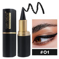 Black Long-Lasting Eyeliner Pen 24-Hour Waterproof Gel Cosmetic Makeup Fast-Dry Lip Liner Highlighter for Smokey Eye Look