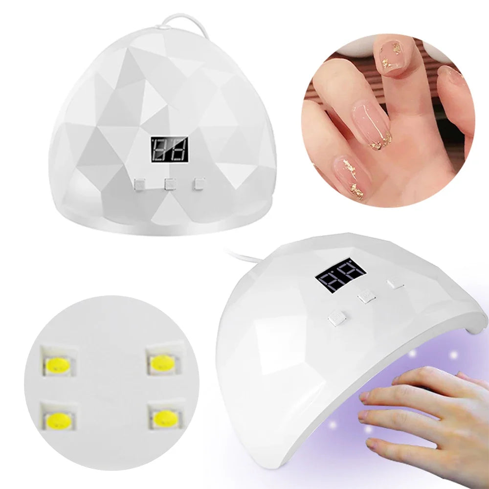 LULAA 88W Nail Dryer Lamp UV Light For Nails Eyes Protection UV Lamp for Gel Nails Gel Nail Polish Curing Dryer Home Salon Tool