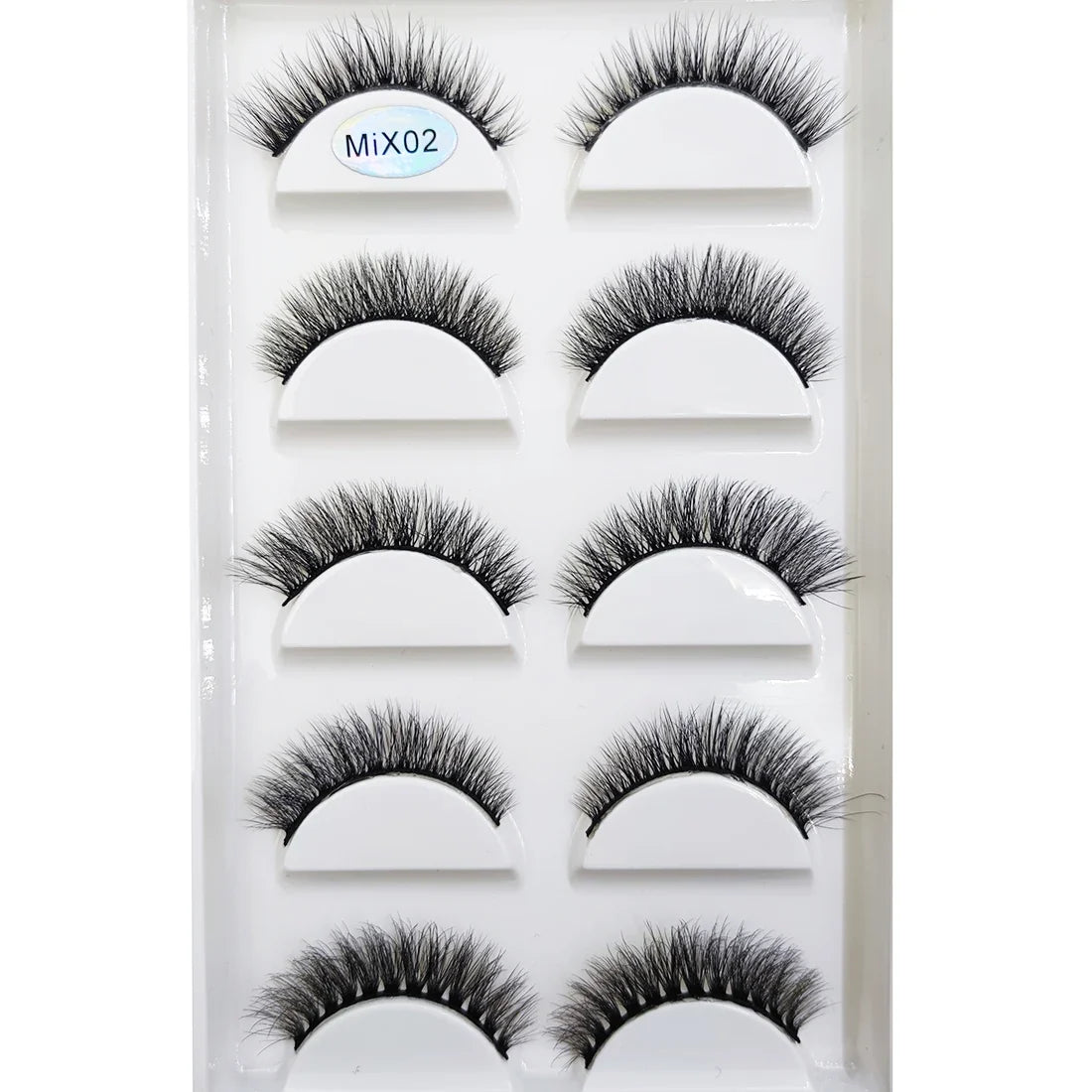 New 5 Pairs Natural 3D False Eyelashes Makeup Mink Eyelash Fake Eye Lashes Faux Cils Make Up Beauty Maquillaje Tools H13 Cat