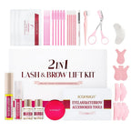 ICONSIGN 2IN1 Professional Fast Perming Lash Liftng Kit Lasting 6-8 Weeks Mascara Eyelash Enhancer Brow Lamination Makeup Tool