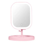 LED vanity mirror intelligent adjustable three-color light vanity mirror desktop fill light mirror one touch charging model