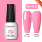 BORN PRETTY 10ml Sliver Carat Mirage Reflective Glitter Gel Nail Polish Sparkling Ultra Shine Soak Off UV Nail Art Gel Varnish