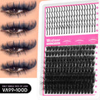 WOSHEER Lash Clusters Kit Lash Spikes Eyelash Clusters Volume Individual Lashes DIY Spiky Lash Extension Manga Clusters Eyelash