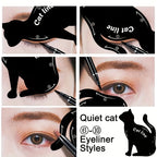 Cat Line Stencils Eye Template Shaper Model Easy to Make up Eyeliner Card for Eye Makeup Tools