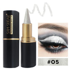 Black Long-Lasting Eyeliner Pen 24-Hour Waterproof Gel Cosmetic Makeup Fast-Dry Lip Liner Highlighter for Smokey Eye Look