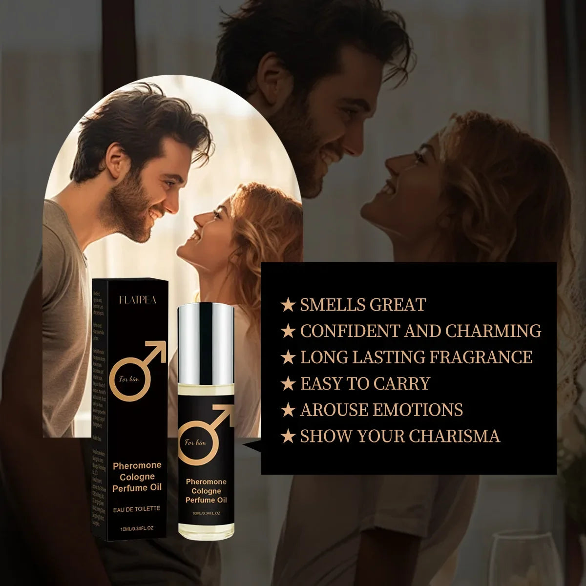 Roll-on Pheromone Perfume Sexy Perfume for Men Women Lovers Long Lasting Perfume Dating Fragrant Perfumes