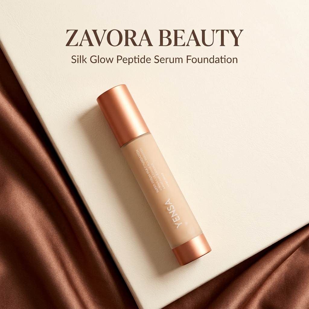 ZAVORA BEAUTY | Silk Glow Peptide Serum Foundation