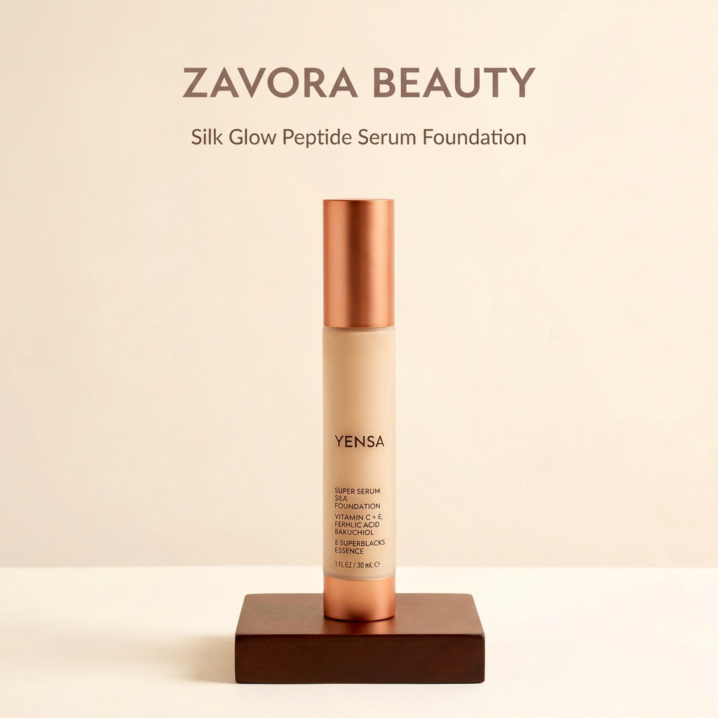 ZAVORA BEAUTY | Silk Glow Peptide Serum Foundation